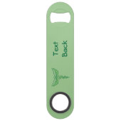 Caduceus mit Blätter Speed Bottle Opener Flaschenöffner (Rückseite)
