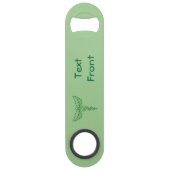 Caduceus mit Blätter Speed Bottle Opener Flaschenöffner (Vorderseite)