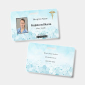 Caduceus Molecule Medizinisches Foto ID Ausweis (Vorder- & Rückseite)