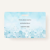 Caduceus Molecule Medizinisches Foto ID Ausweis (Rückseite)