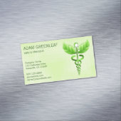 Caduceus Natural Therapy Business Card Magnet (Beispiel)