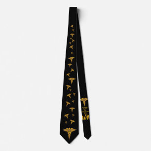 Caduceus Neck Tie des personalisierten Arztes Krawatte