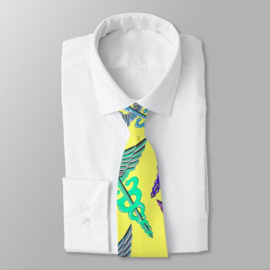 Caduceus Necktie Krawatte (Gebunden)
