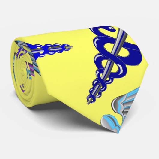 Caduceus Necktie Krawatte (Gerollt)