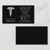 Caduceus Nurse Practitioner Doktor Cardiologe Visitenkarte (Vorne/Hinten)