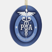 Caduceus PA 2 (blau) Keramik Ornament (Rechts)
