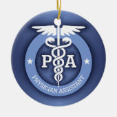 Caduceus PA 2 (blau) Keramik Ornament (Vorne)