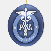 Caduceus PA 2 (blau) Keramik Ornament (Links)