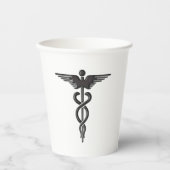 Caduceus Pappbecher (Vorderseite)