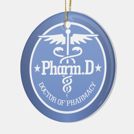 Caduceus PharmD 2 Keramik Ornament (Links)