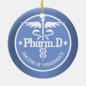 Caduceus PharmD 2 Keramik Ornament (Hinten)