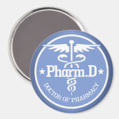 Caduceus PharmD 2 Magnet (Vorderseite/Rückseite)