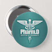 Caduceus PharmD 3 Button (Vorne & Hinten)