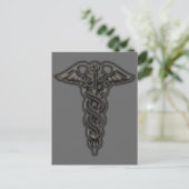 Caduceus Postkarte (Stehend Vorderseite)