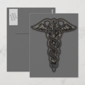 Caduceus Postkarte (Vorne/Hinten)