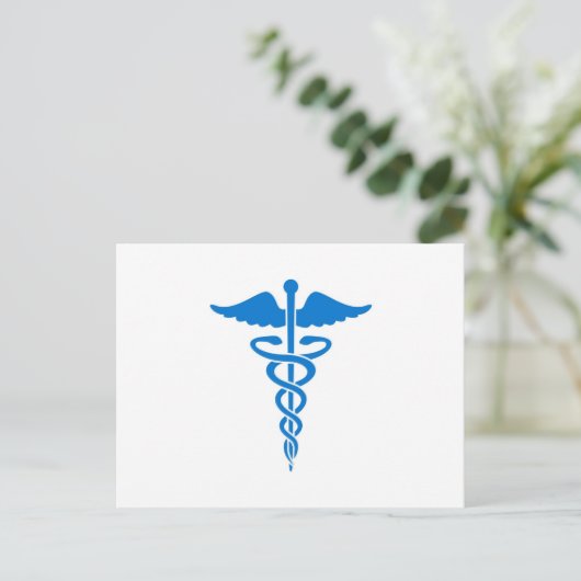 Caduceus Postkarte (Stehend Vorderseite)