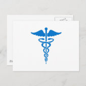 Caduceus Postkarte (Vorne/Hinten)