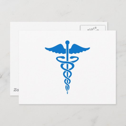 Caduceus Postkarte (Vorne/Hinten)