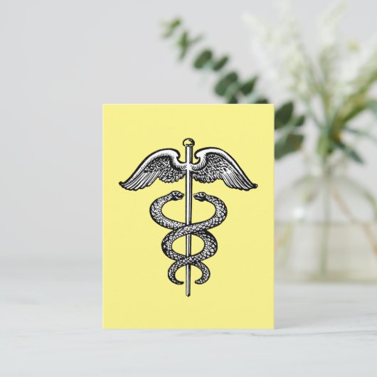 Caduceus Postkarte (Stehend Vorderseite)
