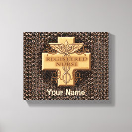 Caduceus Registered Nurse Canvas Print Leinwanddruck