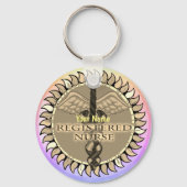Caduceus Registered Nurse Schlüsselanhänger (Vorderseite)