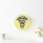 Caduceus Runde Wanduhr (Zuhause)