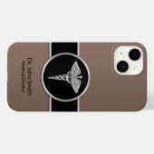 Caduceus Silver Beruflich Case-Mate iPhone Hülle (Rückseite (Horizontal))