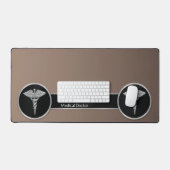 Caduceus Silver Beruflich Schreibtischunterlage (Tastatur & Maus)