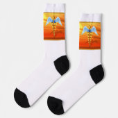 Caduceus Socken (Linkes Detail)