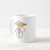 Caduceus & Stethoscope Kaffeetasse (Vorderseite Links)