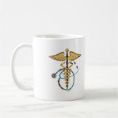 Caduceus & Stethoscope Kaffeetasse (Links)