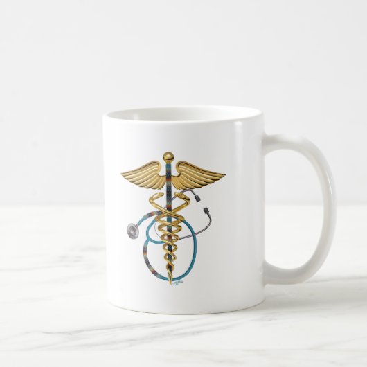 Caduceus & Stethoscope Kaffeetasse (Rechts)