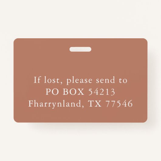 Caduceus Symbol | Copper Medical Hospital Foto ID Ausweis (Rückseite)