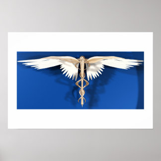 Caduceus - Symbol der Heilkunst Poster