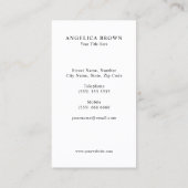 Caduceus Symbol Marble Pattern Business Card Visitenkarte (Rückseite)
