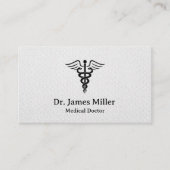 Caduceus Symbol Medical Beruflich Visitenkarte (Vorderseite)