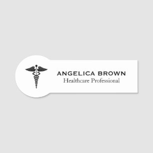 Caduceus Symbol Medical Healthcare Name Tag Namensschild