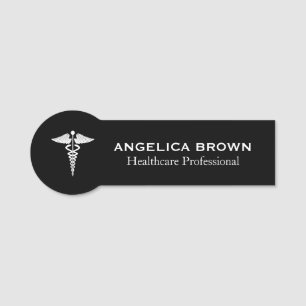 Caduceus Symbol Medical Healthcare Name Tag Namensschild