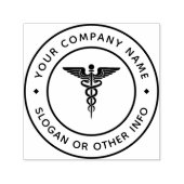 Caduceus Symbol Rücksendeadresse Selbstfarbige Bri Permastempel (Design)