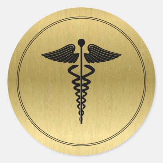 Caduceus Symbol Sticker (Vorderseite)