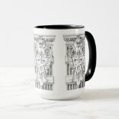 CADUCEUS Tall Black Combo Tasse (VorderseiteRechts)