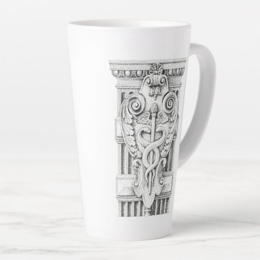 CADUCEUS Tall Tapered Latte Tasse (Rechte Ecke)