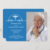 Caduceus und Lebensader Foto-Einladung Einladung (Vorne/Hinten)