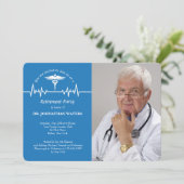 Caduceus und Lebensader Foto-Einladung Einladung (Stehend Vorderseite)