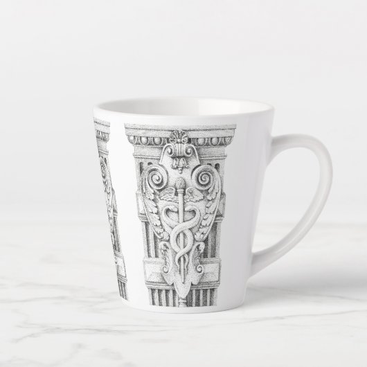 CADUCEUS verjüngter Latte-Mug Milchtasse (Rechts)