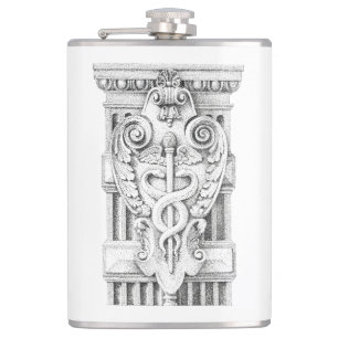 CADUCEUS Vinyl Wrapped Flask Flachmann