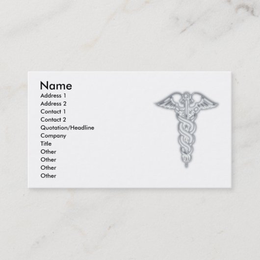 Caduceus Visitenkarte (Vorderseite)