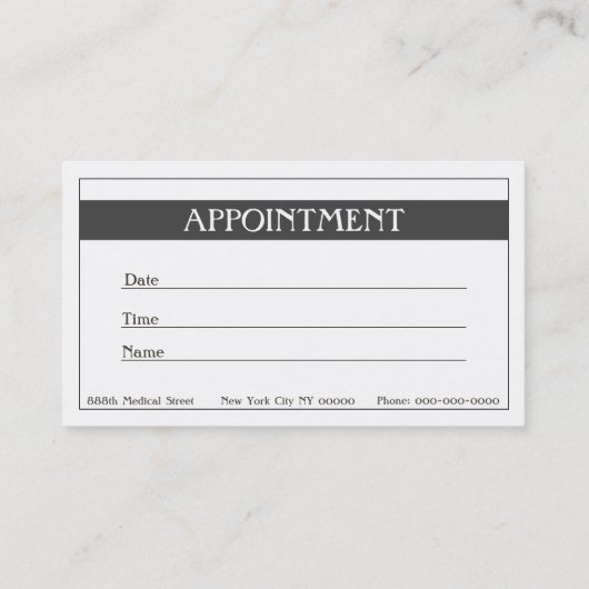 Caduceus Visitenkarte (Rückseite)