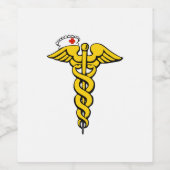 Caduceus Weinetikett (Einzelnes Label)