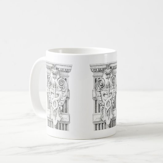 CADUCEUS White Tasse (Vorderseite Links)